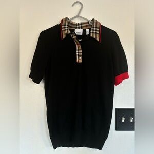 Burberry Black and Tan Checkered Accessory